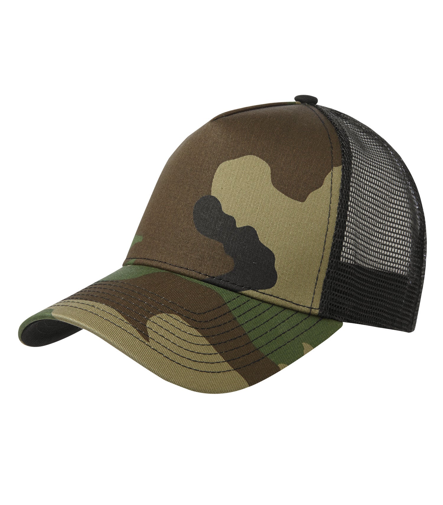 New Era SNAPBACK TRUCKER CAP Flag Colours - (NE205) - Camoblack Nosticker