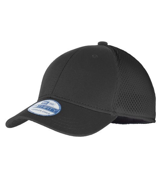 NEW ERA® 39THIRTY® STRETCH MESH YOUTH CAP - Black/Black
