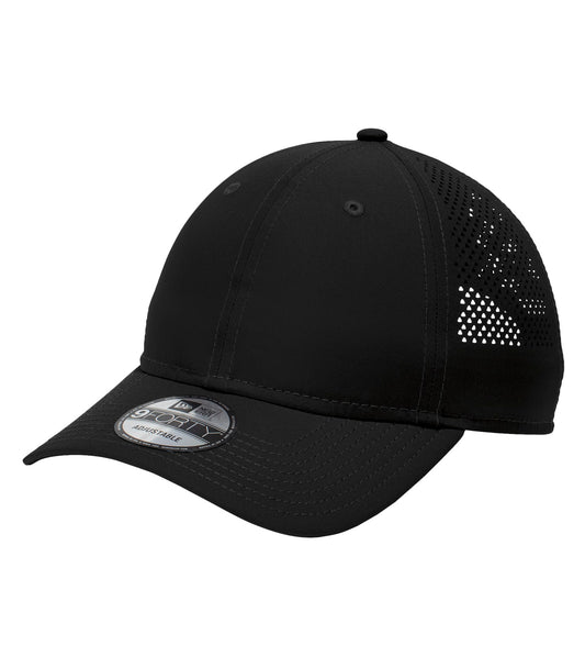 New Era PERFORATED PERFORMANCE CAP Flag Colours - (NE406) - Black Sticker