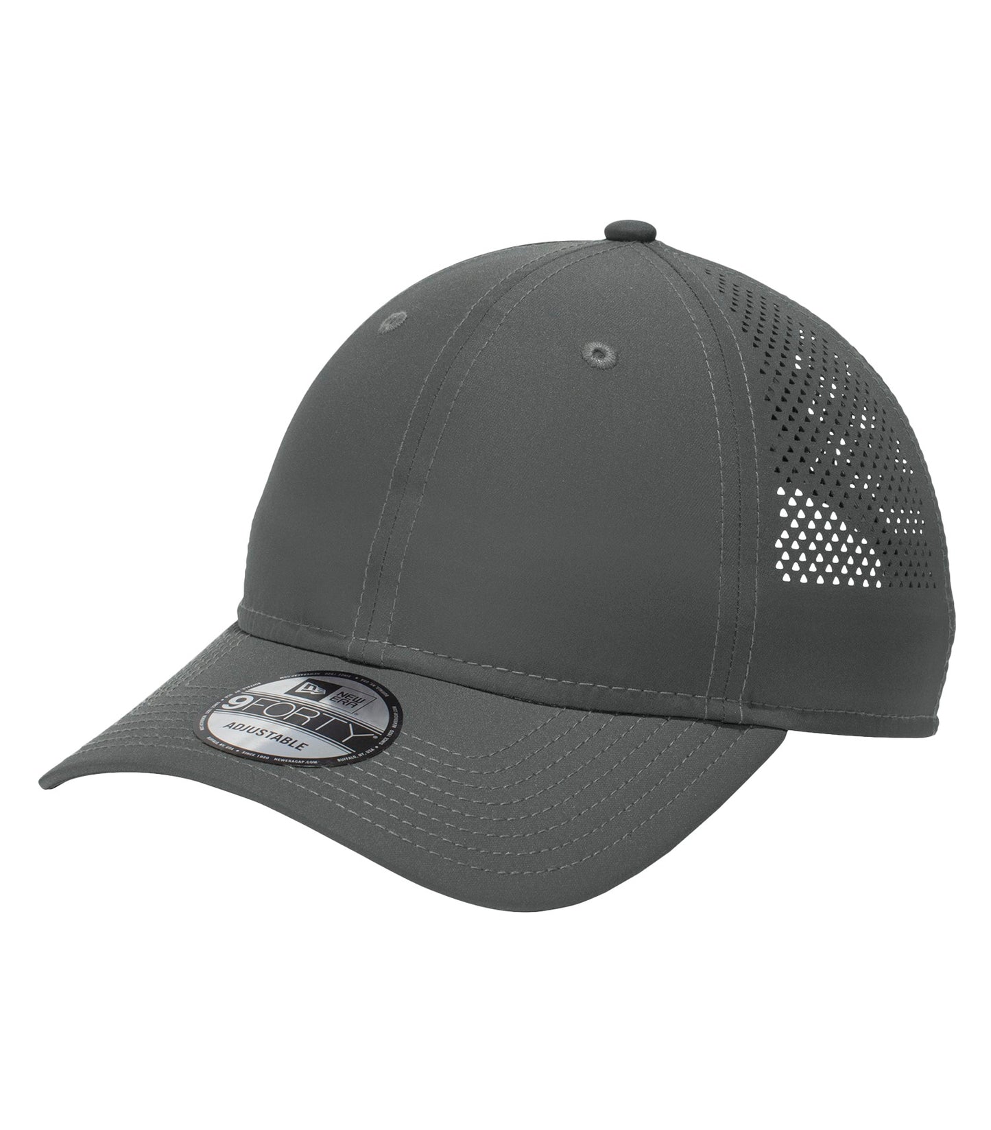 New Era PERFORATED PERFORMANCE CAP Flag Colours - (NE406) - Graphite Sticker