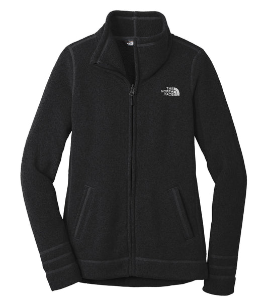 The North Face SWEATER FLEECE LADIES' JACKET (NF0A3LH8) - Black Heather