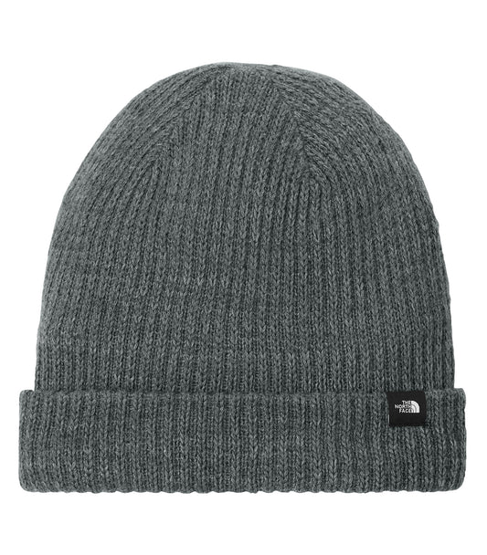 The North Face Circular Rib Beanie. - Medium Grey Heather
