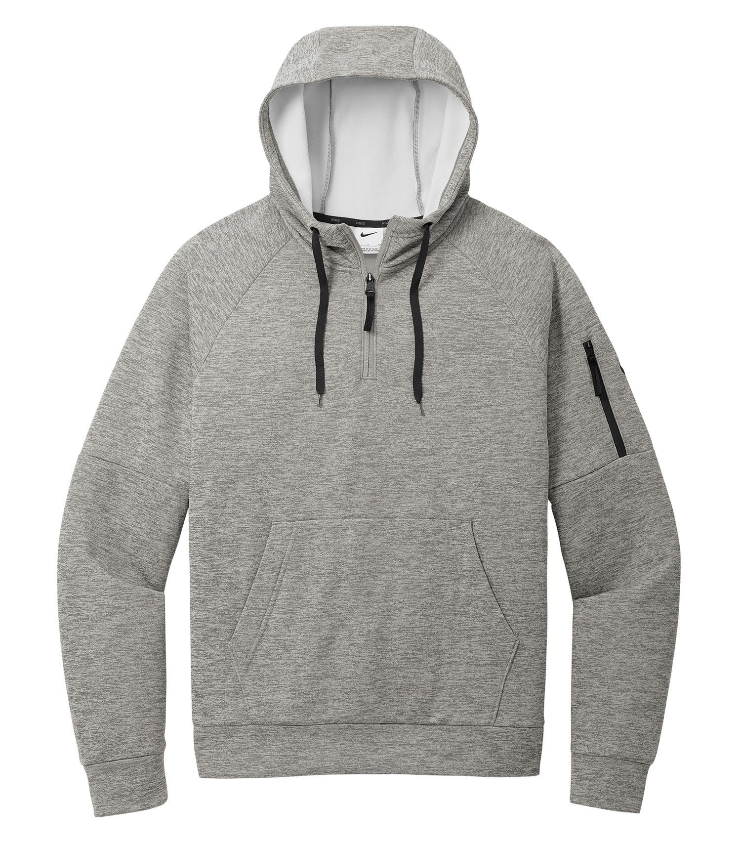 Nike Therma-FIT 1/4 ZIP FLEECE HOODIE (NKFD9742) - Dark Grey Heather