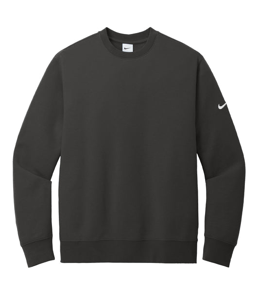 NIKE CLUB FLEECE SLEEVE SWOOSH CREW - Anthracite