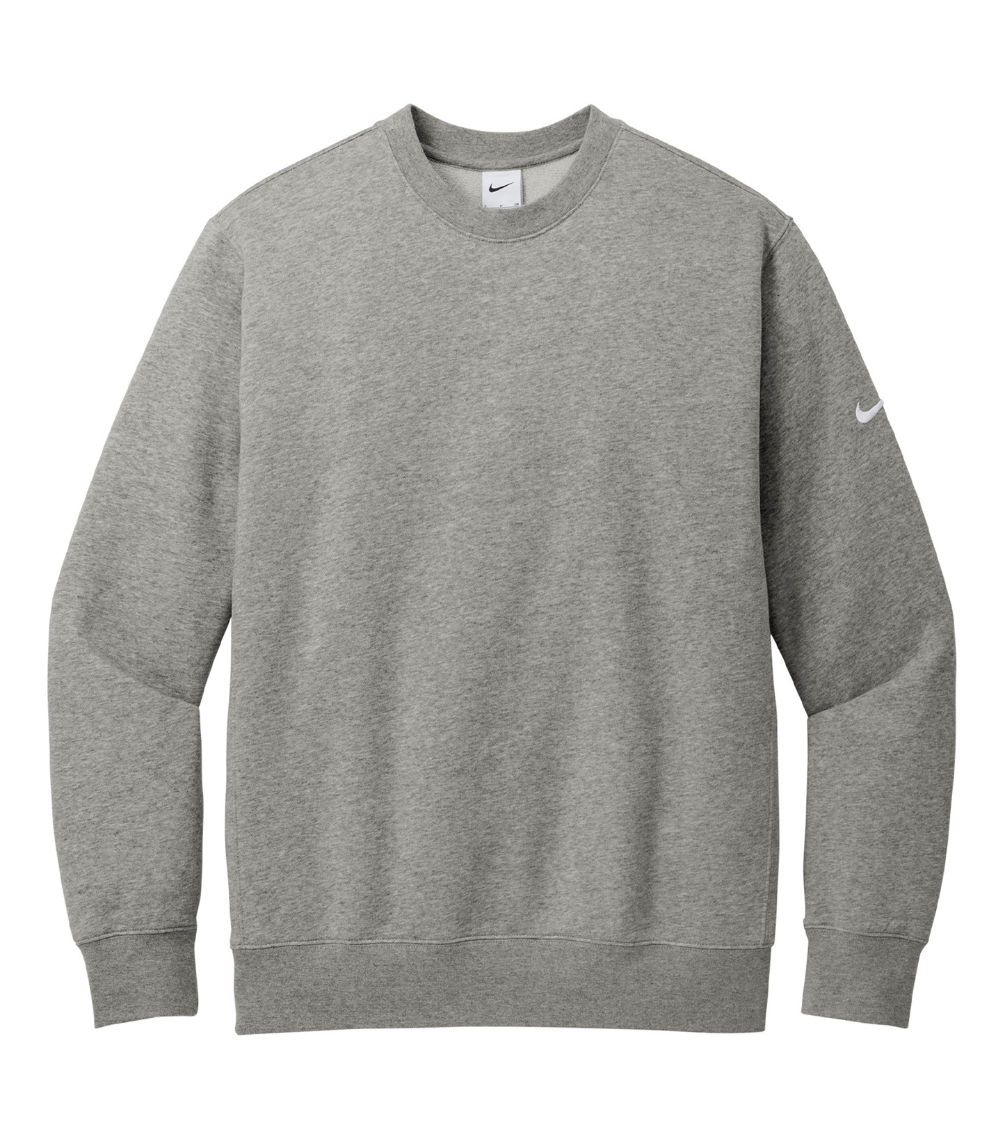 Nike CLUB FLEECE SLEEVE SWOOSH CREW (NKFD9863) - Dark Grey Heather
