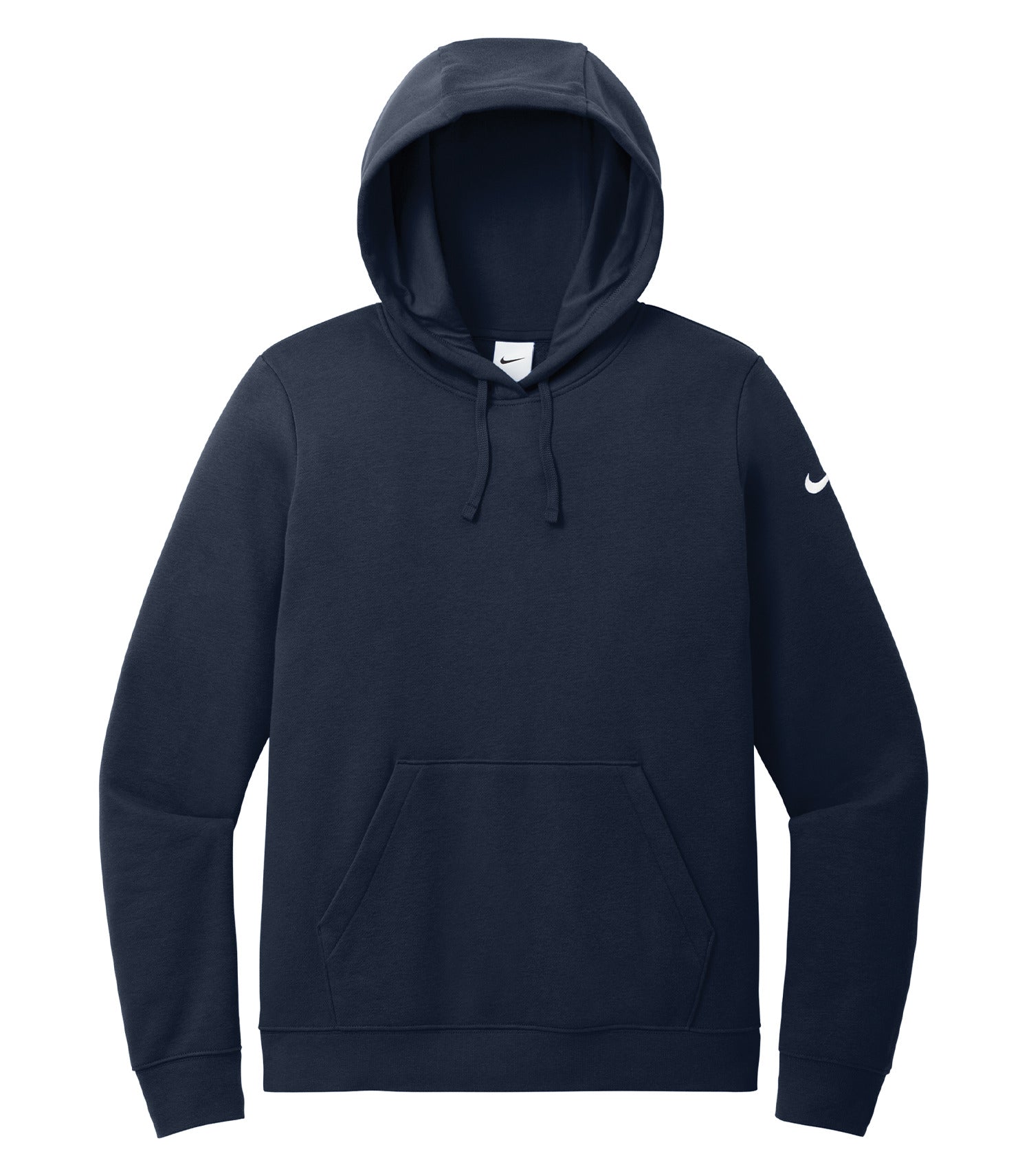 Nike CLUB FLEECE SLEEVE SWOOSH LADIES' HOODIE (NKFD9889) - Flat Front Midnight Navy