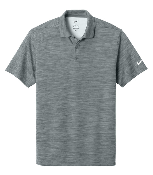 NIKE Dri-FIT STRIATED POLO - Cool Grey