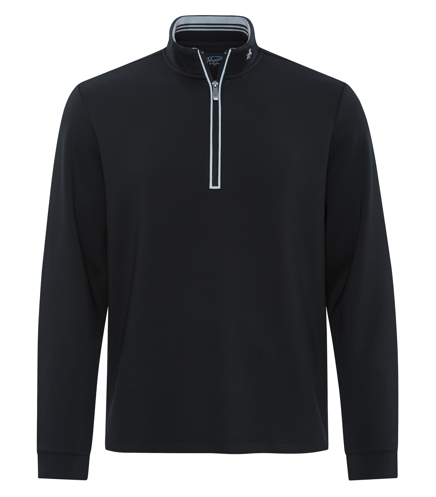 Original Penguin CLUBHOUSE MOCK PULLOVER (OGKSA049) - Caviarblack