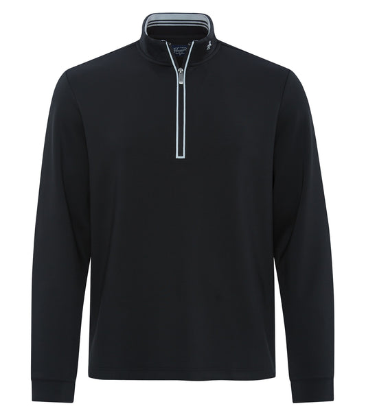ORIGINAL PENGUIN® CLUBHOUSE MOCK 1/4 ZIP PULLOVER - Caviar Black