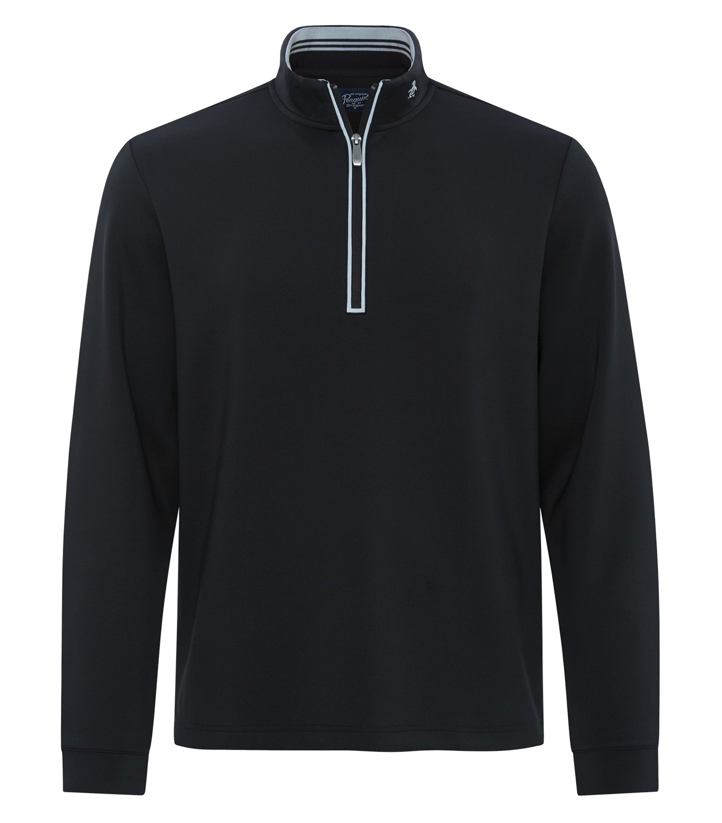Original Penguin CLUBHOUSE MOCK PULLOVER (OGKSA049) - Caviarblack
