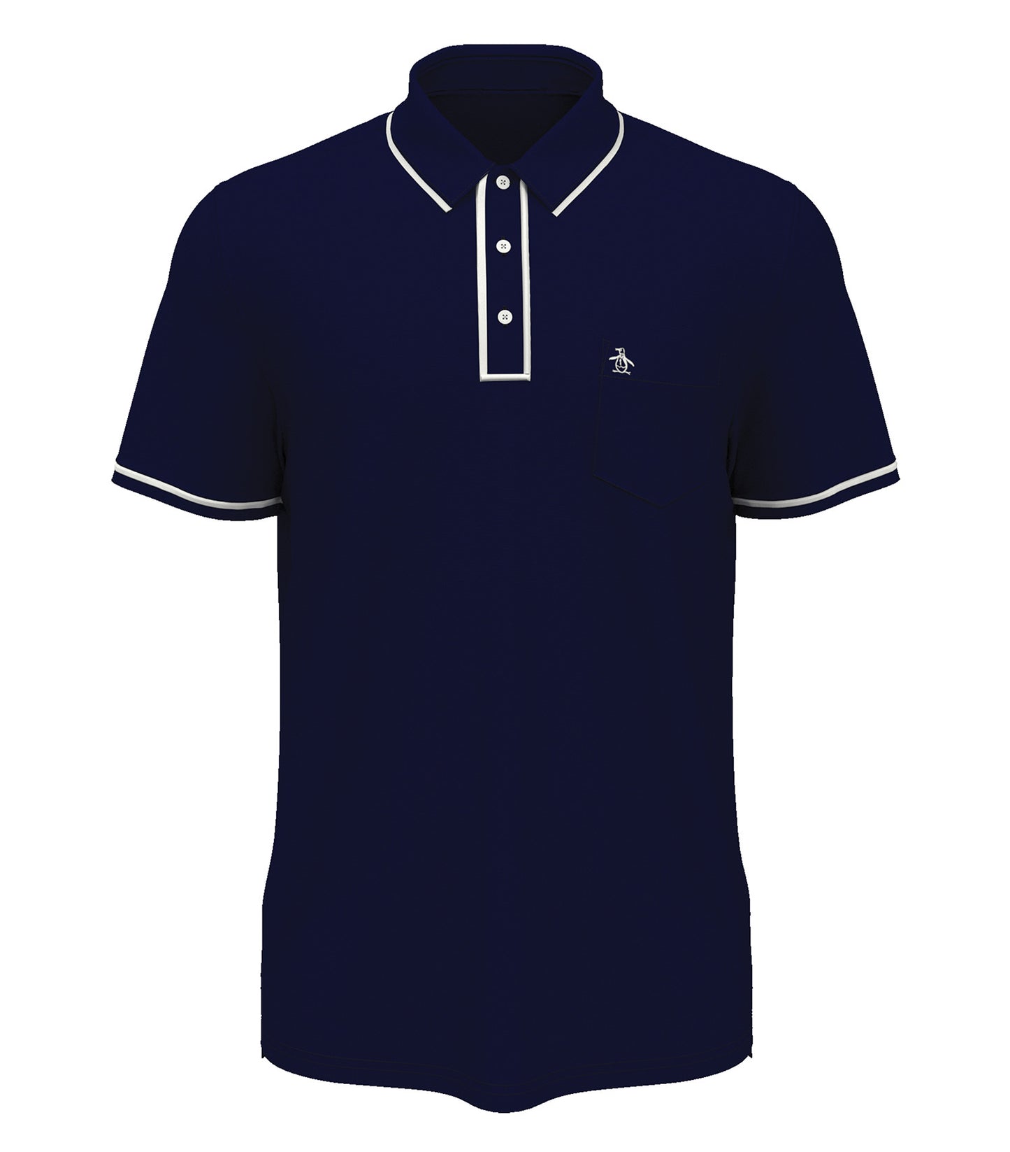 Original Penguin TECHNICAL EARL POLO (OGKSE002) - Black Iris Blue