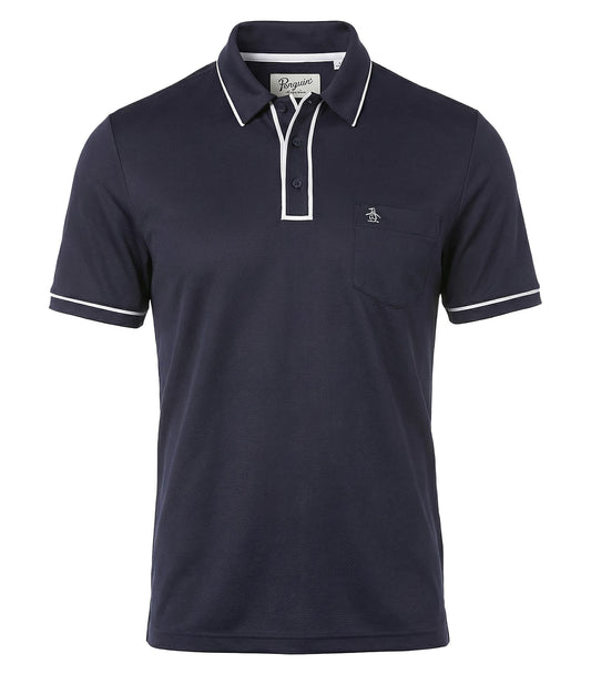 ORIGINAL PENGUIN® TECHNICAL EARL POLO - Black Iris Blue