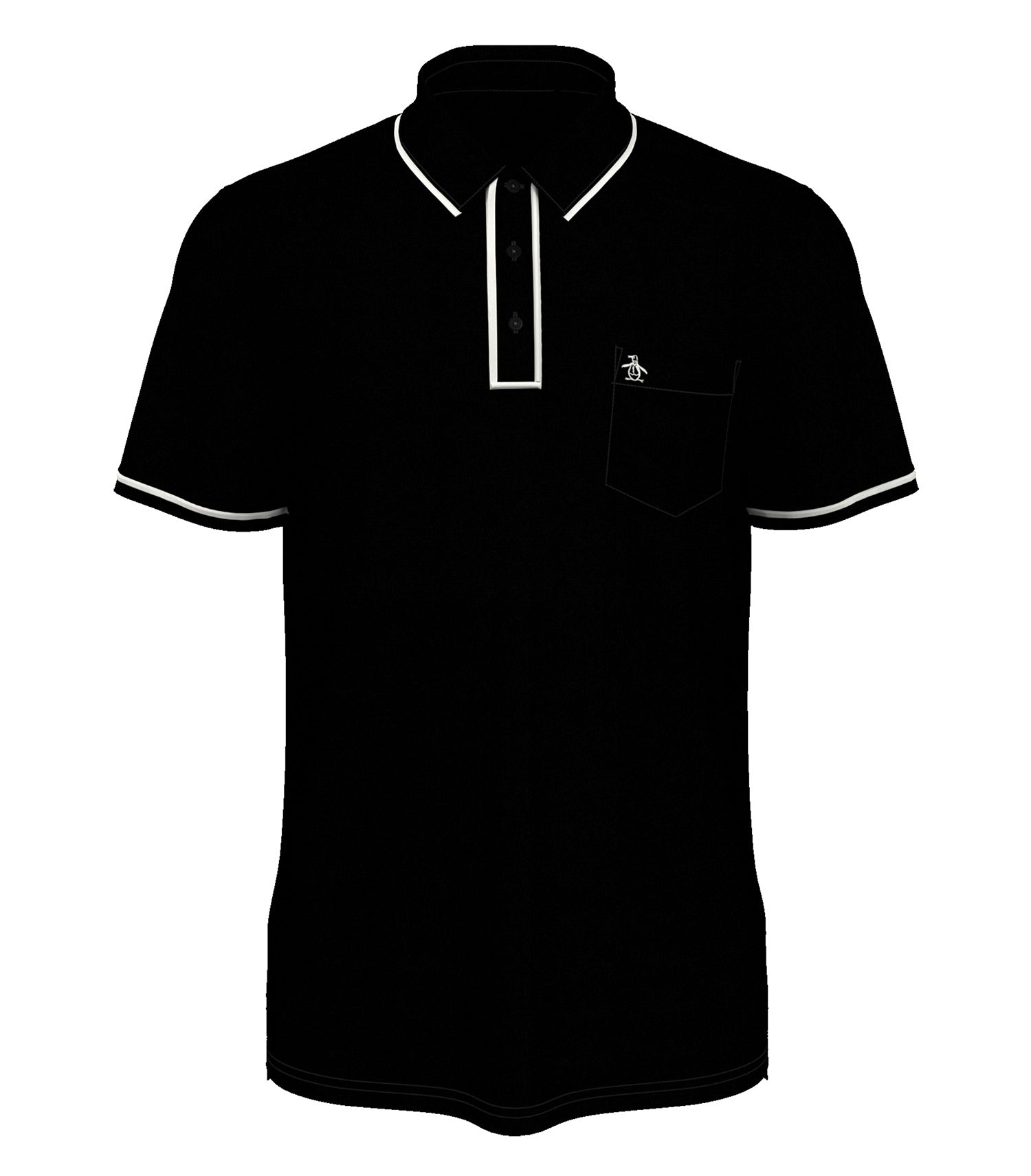 Original Penguin TECHNICAL EARL POLO (OGKSE002) - Caviar Black
