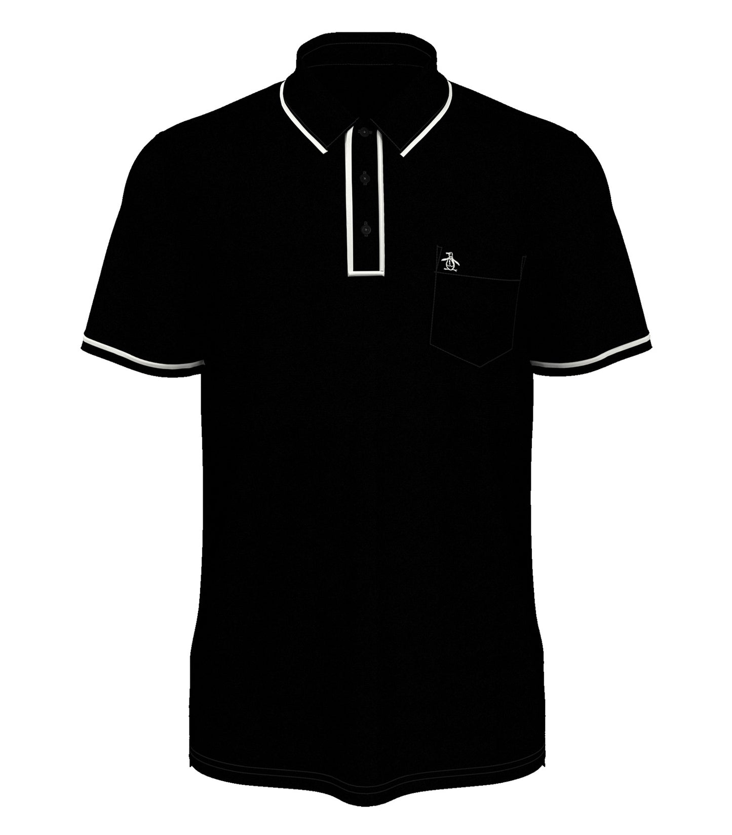 Original Penguin TECHNICAL EARL POLO (OGKSE002) - Caviar Black