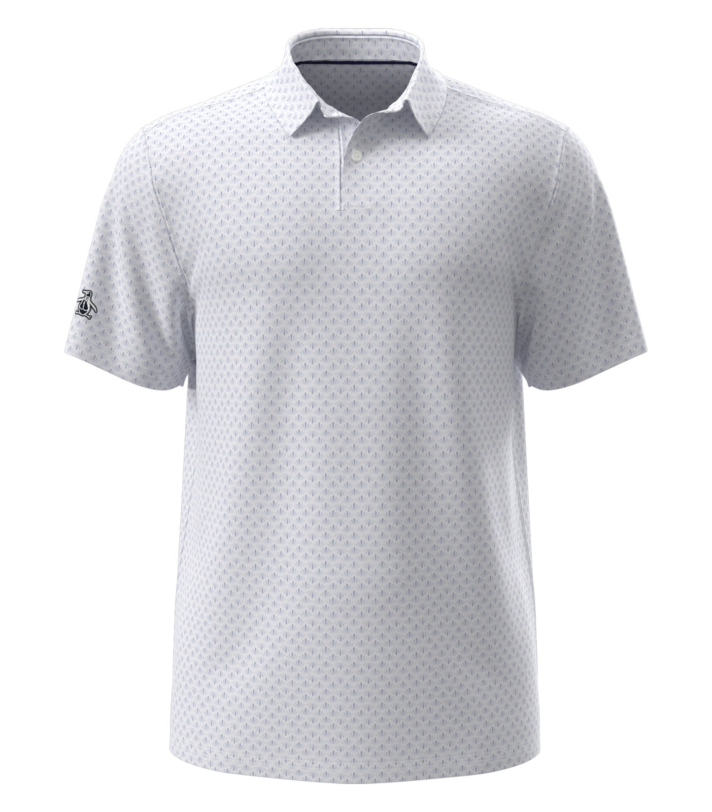 Original Penguin RETRO GEO PRINT POLO (OGM105) - Bright White