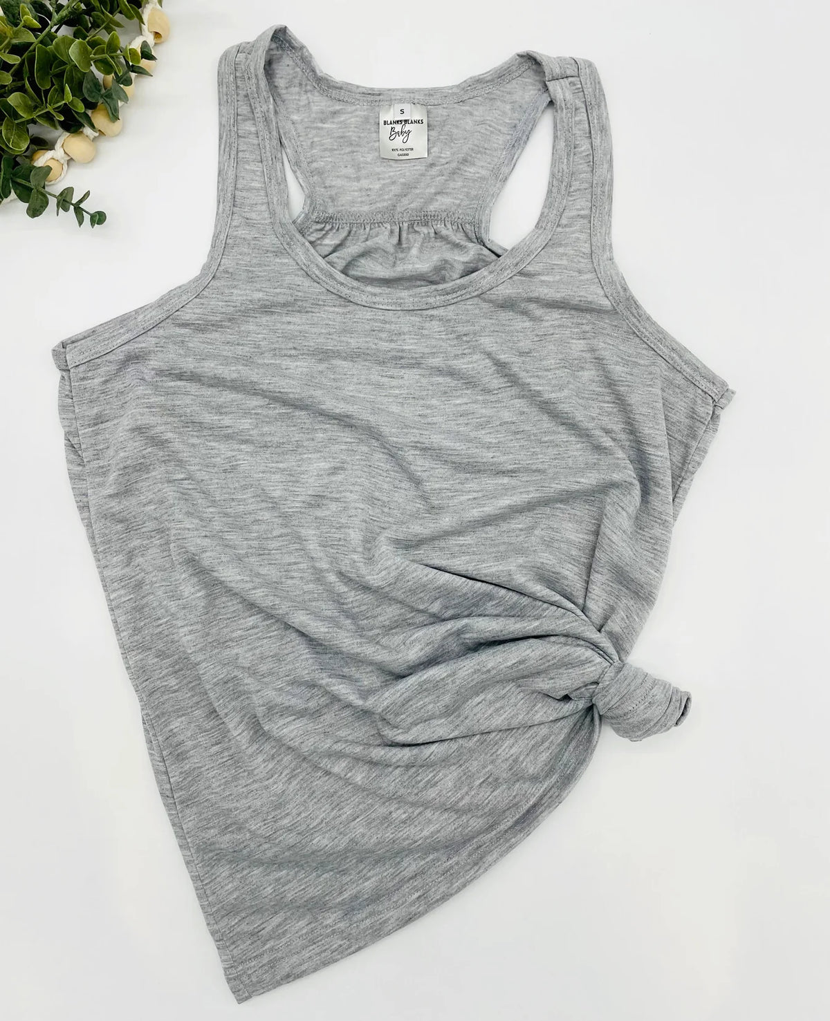 Ladies Scrunch-Back Polyester Tank