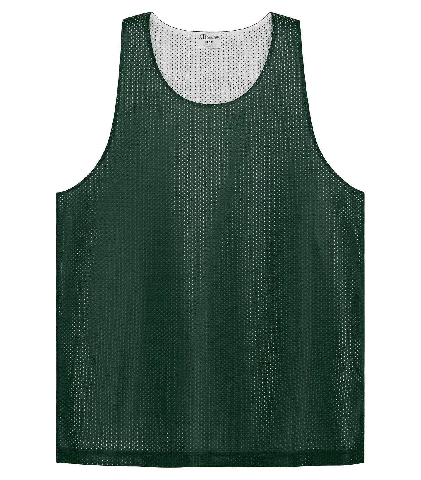 ATC REVERSIBLE MESH TANK TOP (S3535) - Forest Green White