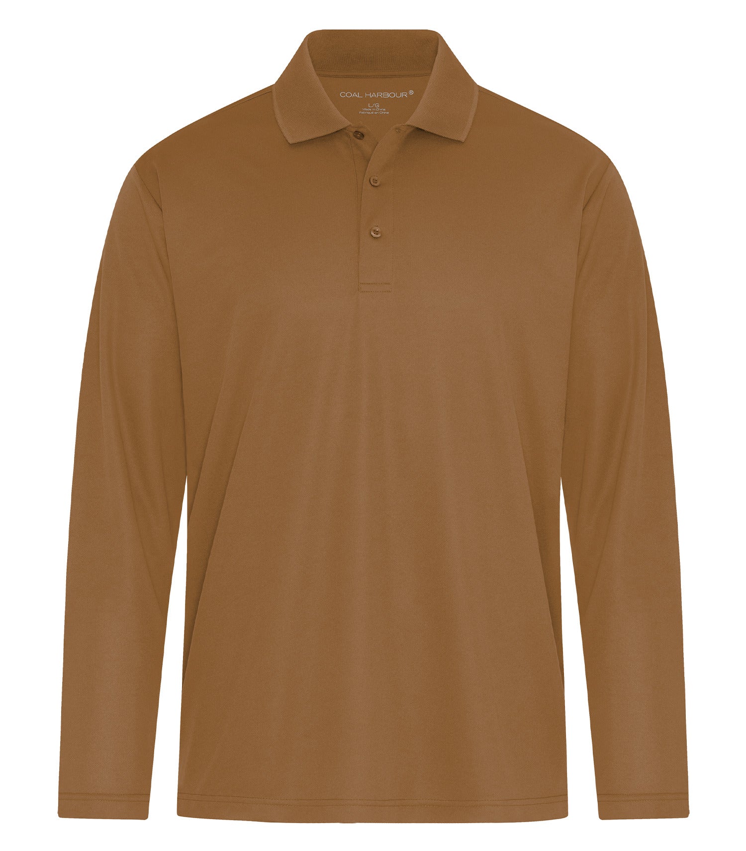 Coal Harbour EVERYDAY SNAG RESISTANT LONG SLEEVE POLO (S365LS) - Duck Brown