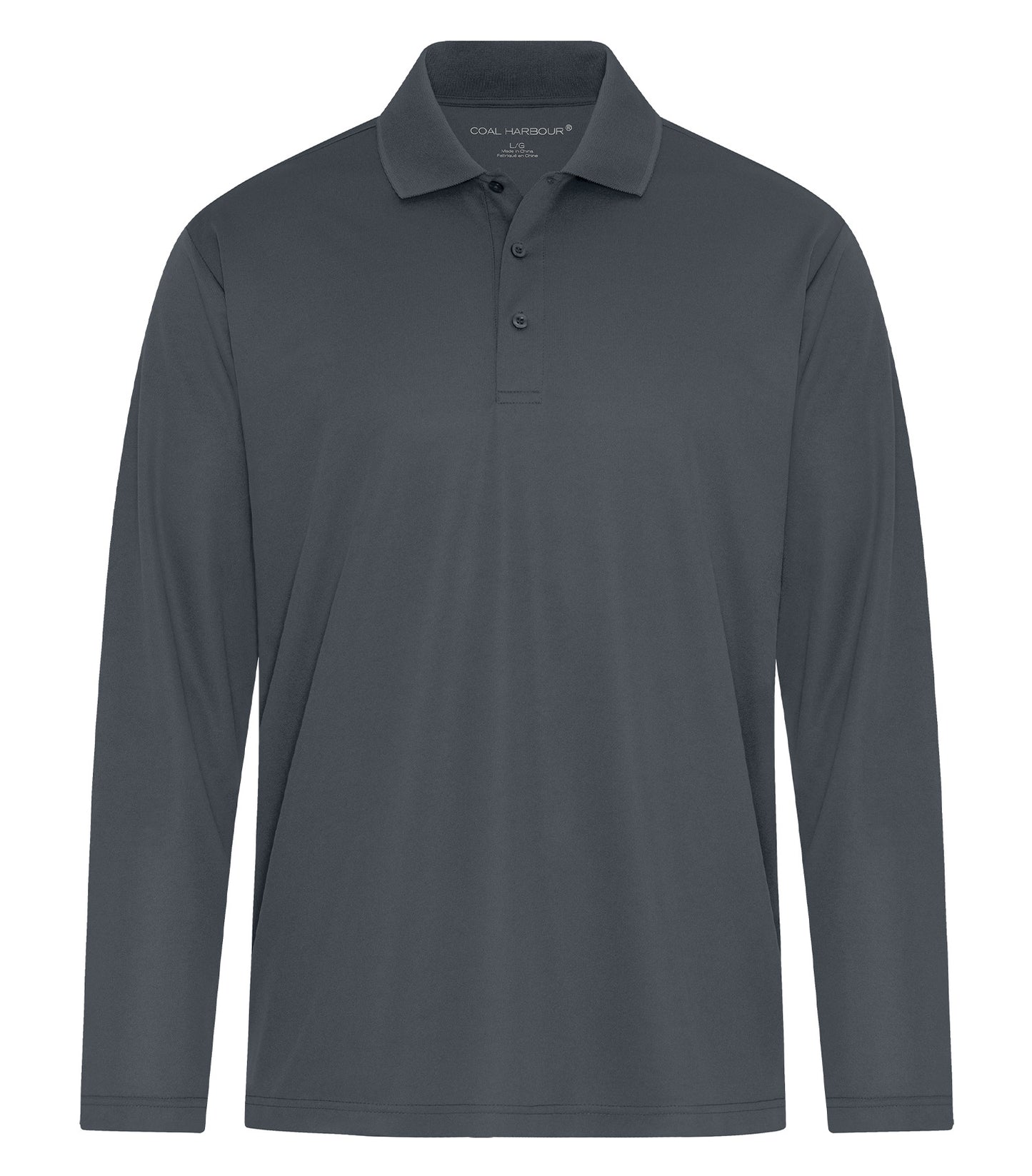 Coal Harbour EVERYDAY SNAG RESISTANT LONG SLEEVE POLO (S365LS) - Iron Grey