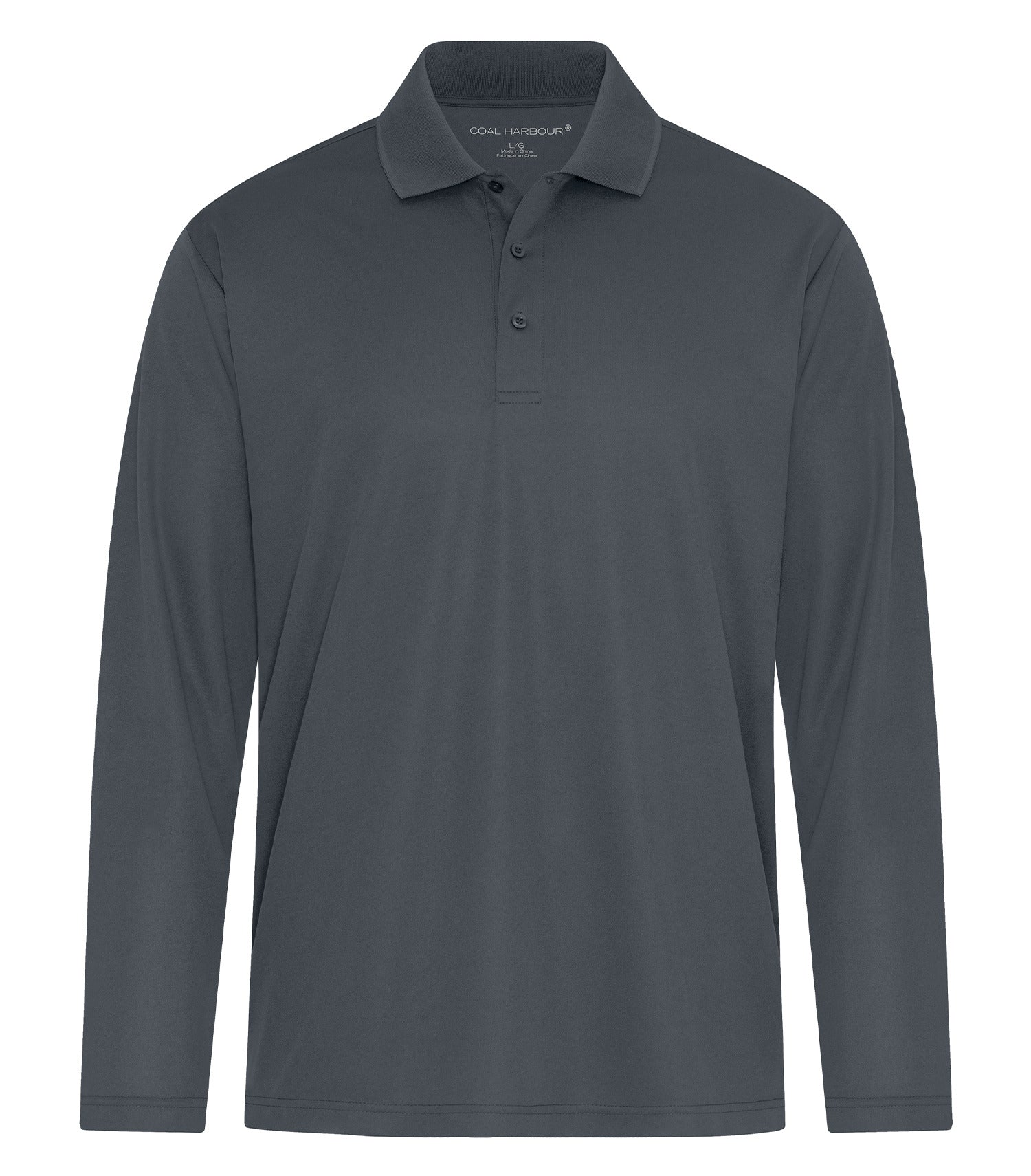 Coal Harbour EVERYDAY SNAG RESISTANT LONG SLEEVE POLO (S365LS) - Iron Grey