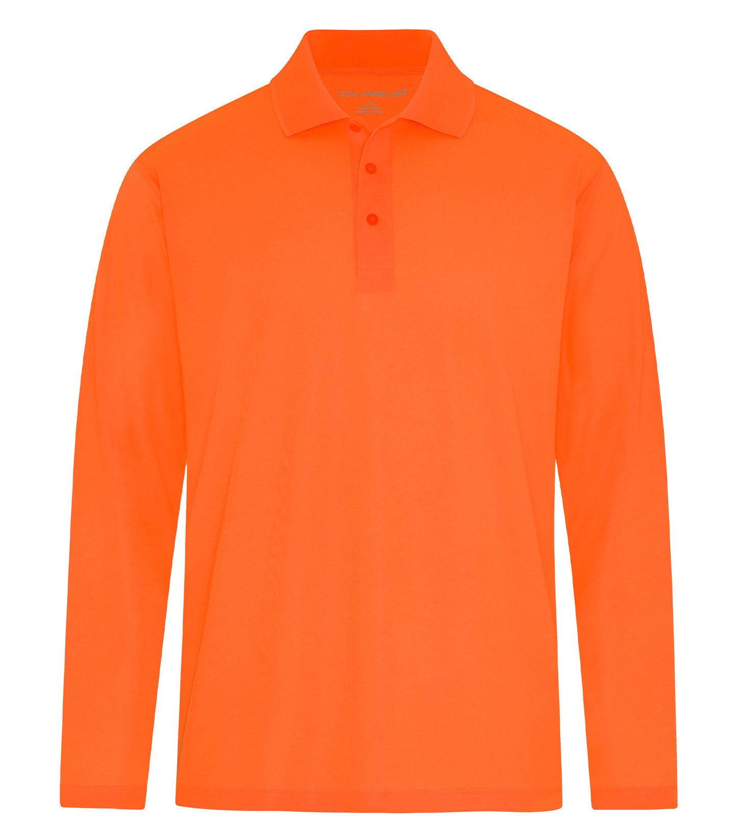 Coal Harbour EVERYDAY SNAG RESISTANT LONG SLEEVE POLO (S365LS) - Safety Orange