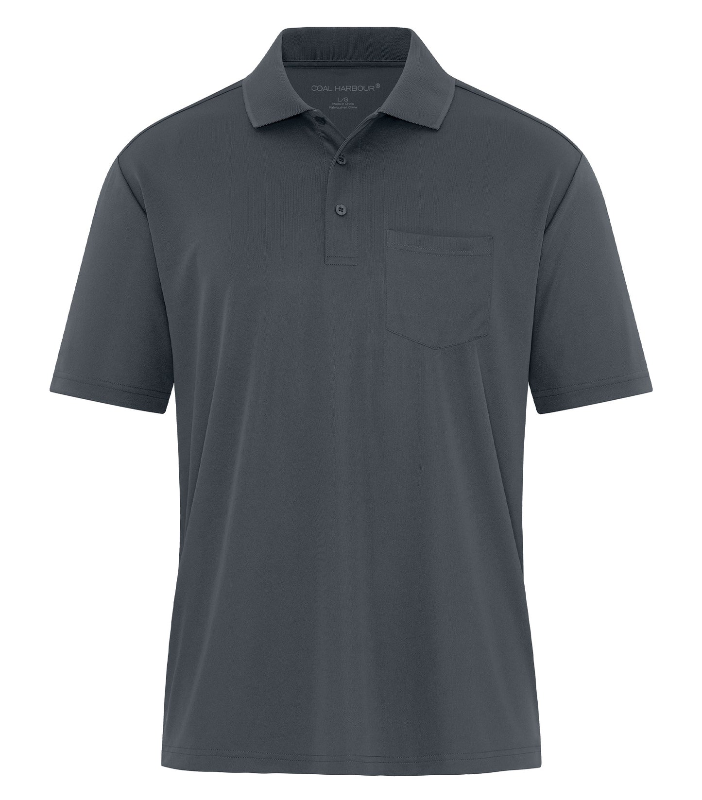 Coal Harbour EVERYDAY SNAG RESISTANT POCKET POLO (S365P) - Iron Grey