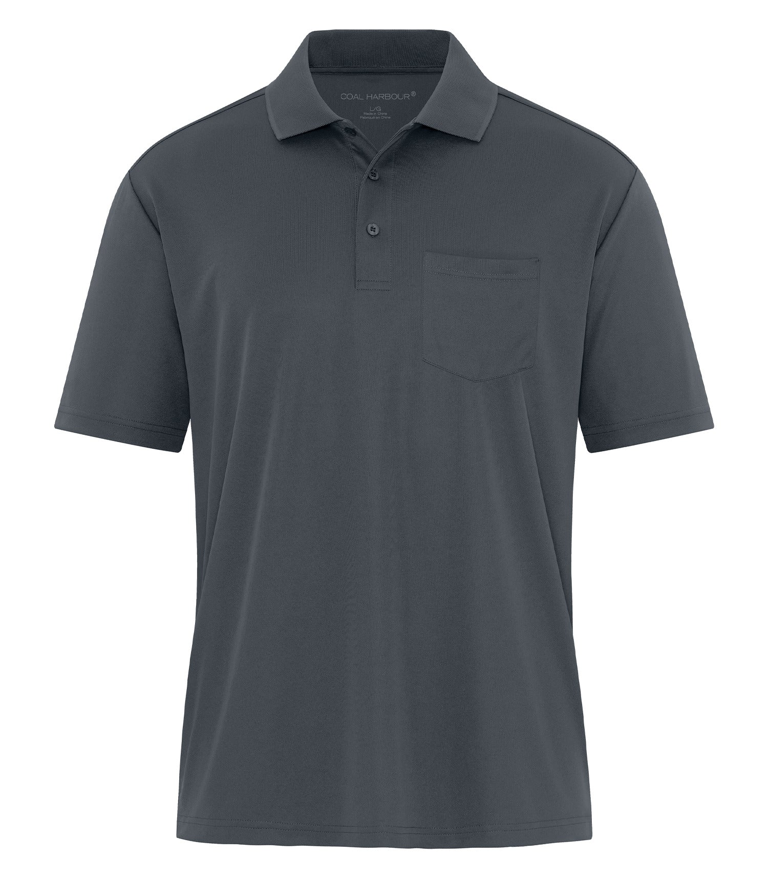 Coal Harbour EVERYDAY SNAG RESISTANT POCKET POLO (S365P) - Iron Grey