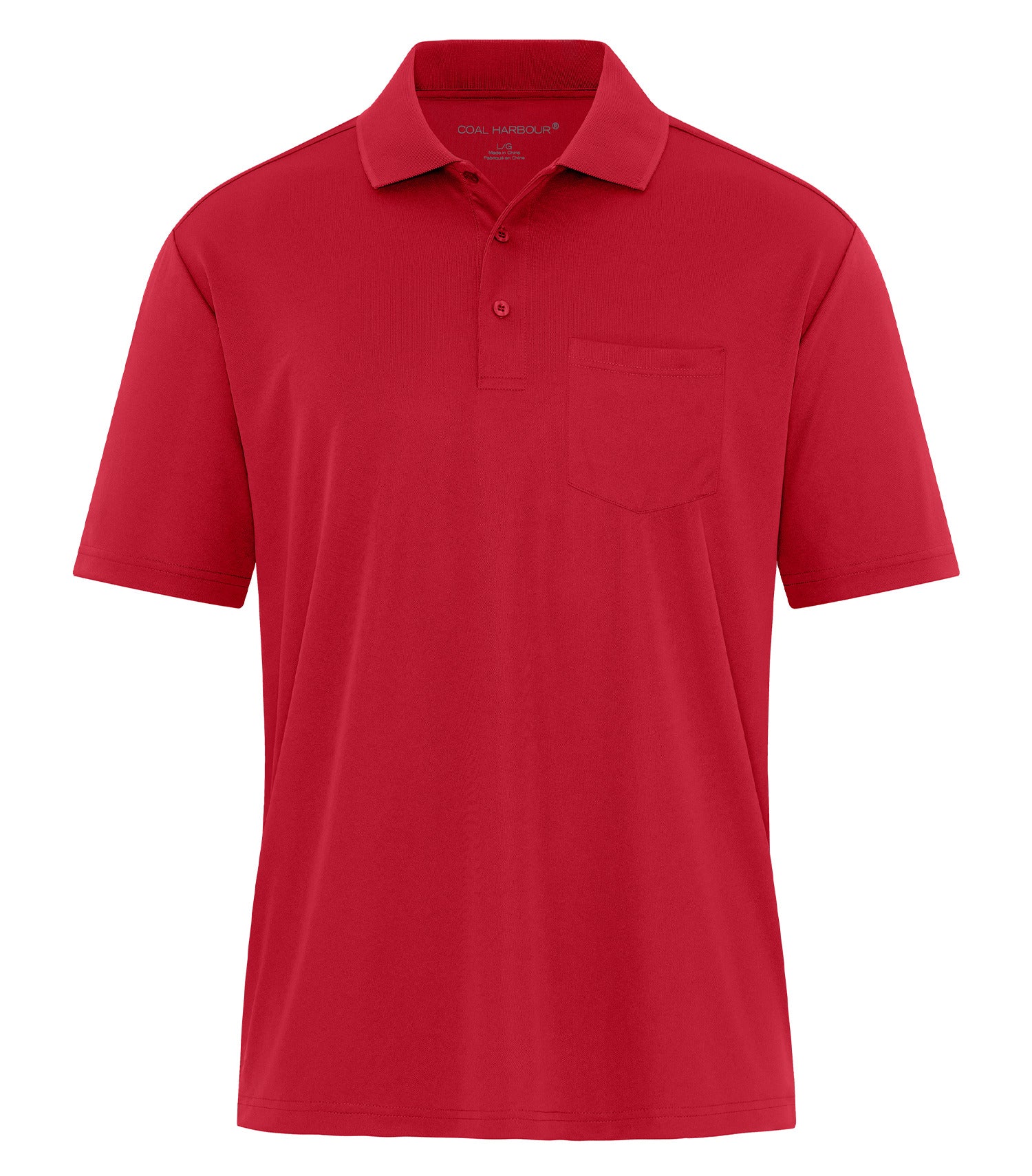 Coal Harbour EVERYDAY SNAG RESISTANT POCKET POLO (S365P) - Red