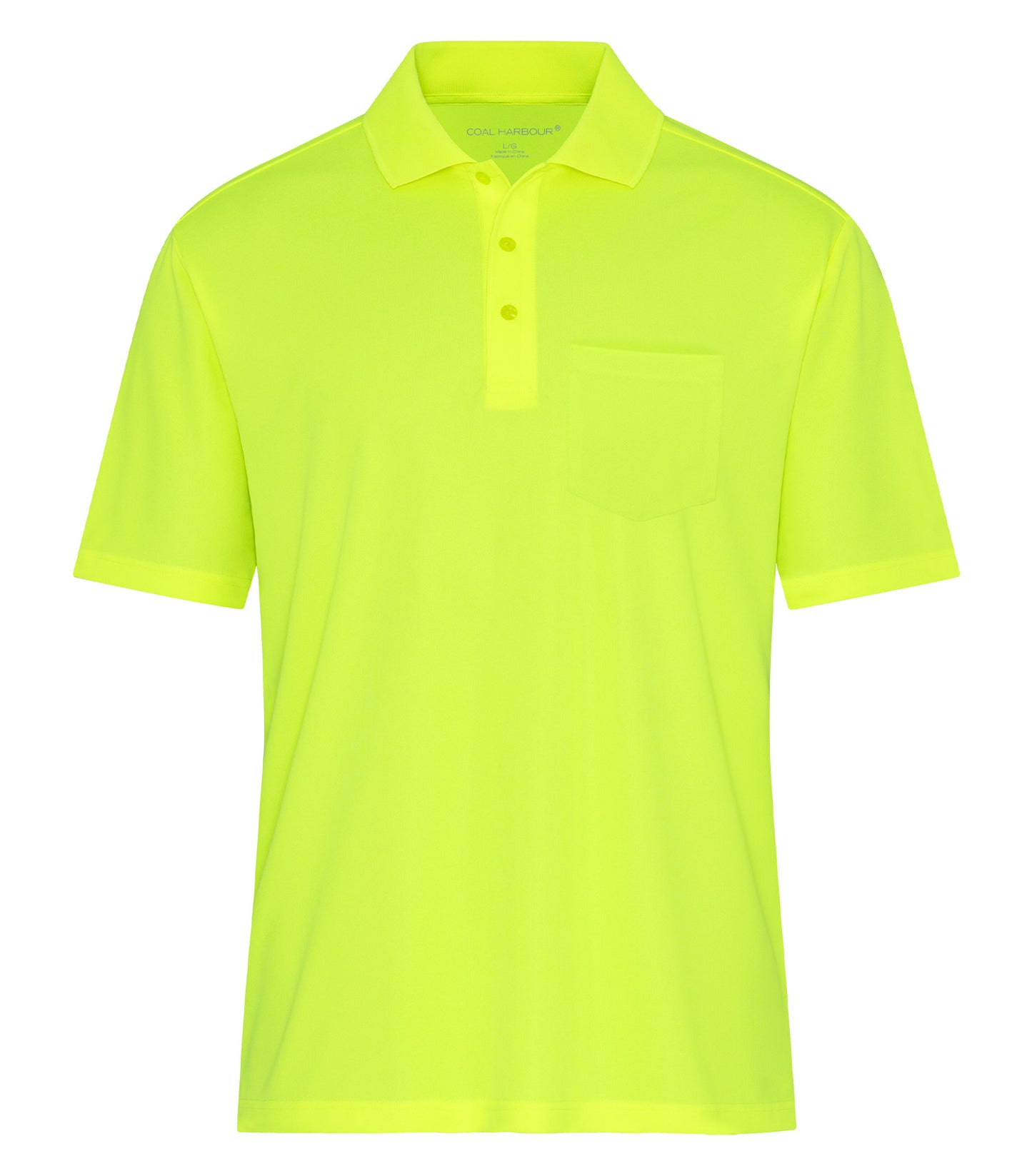 Coal Harbour EVERYDAY SNAG RESISTANT POCKET POLO (S365P) - Safety Yellow