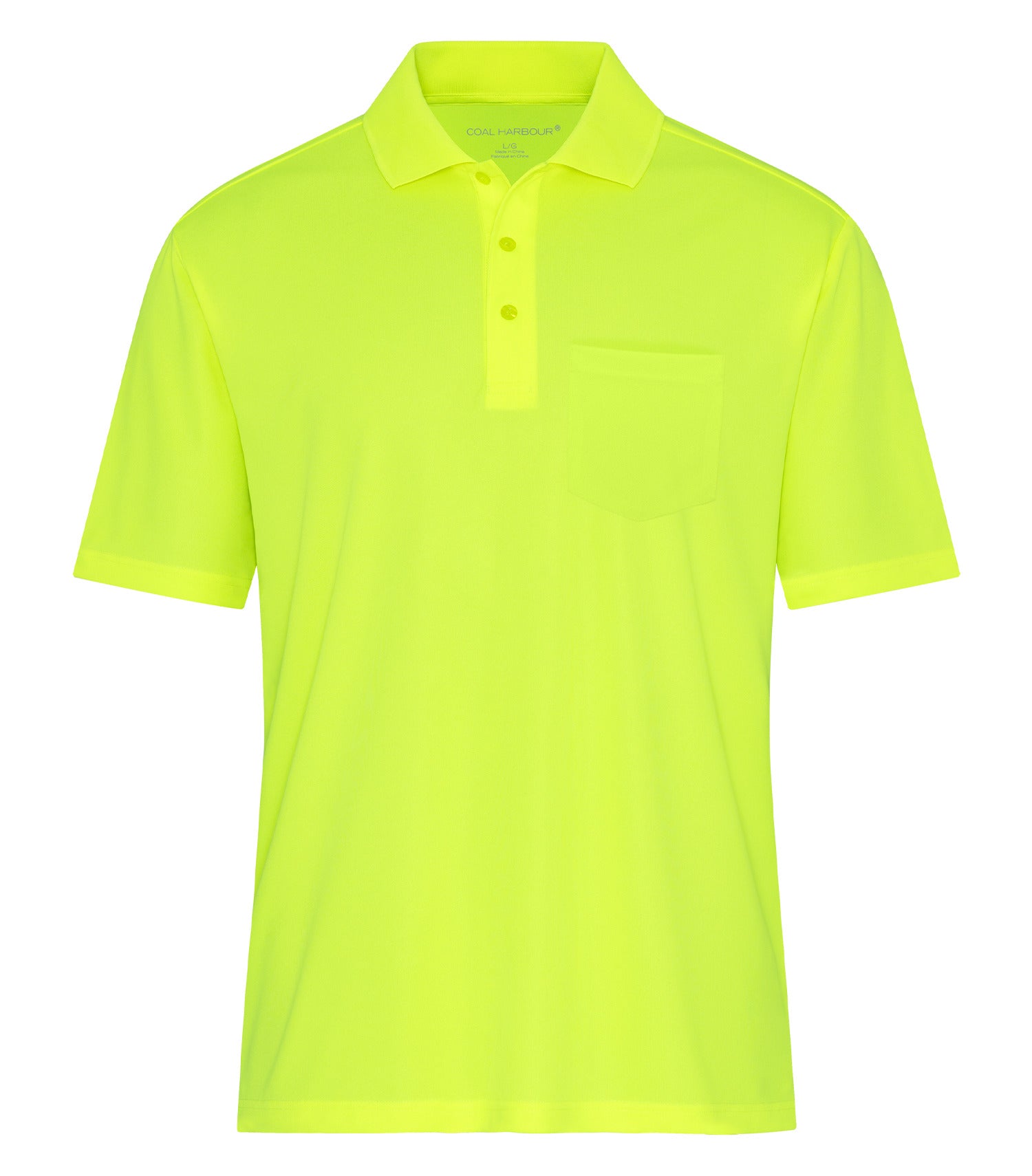 Coal Harbour EVERYDAY SNAG RESISTANT POCKET POLO (S365P) - Safety Yellow