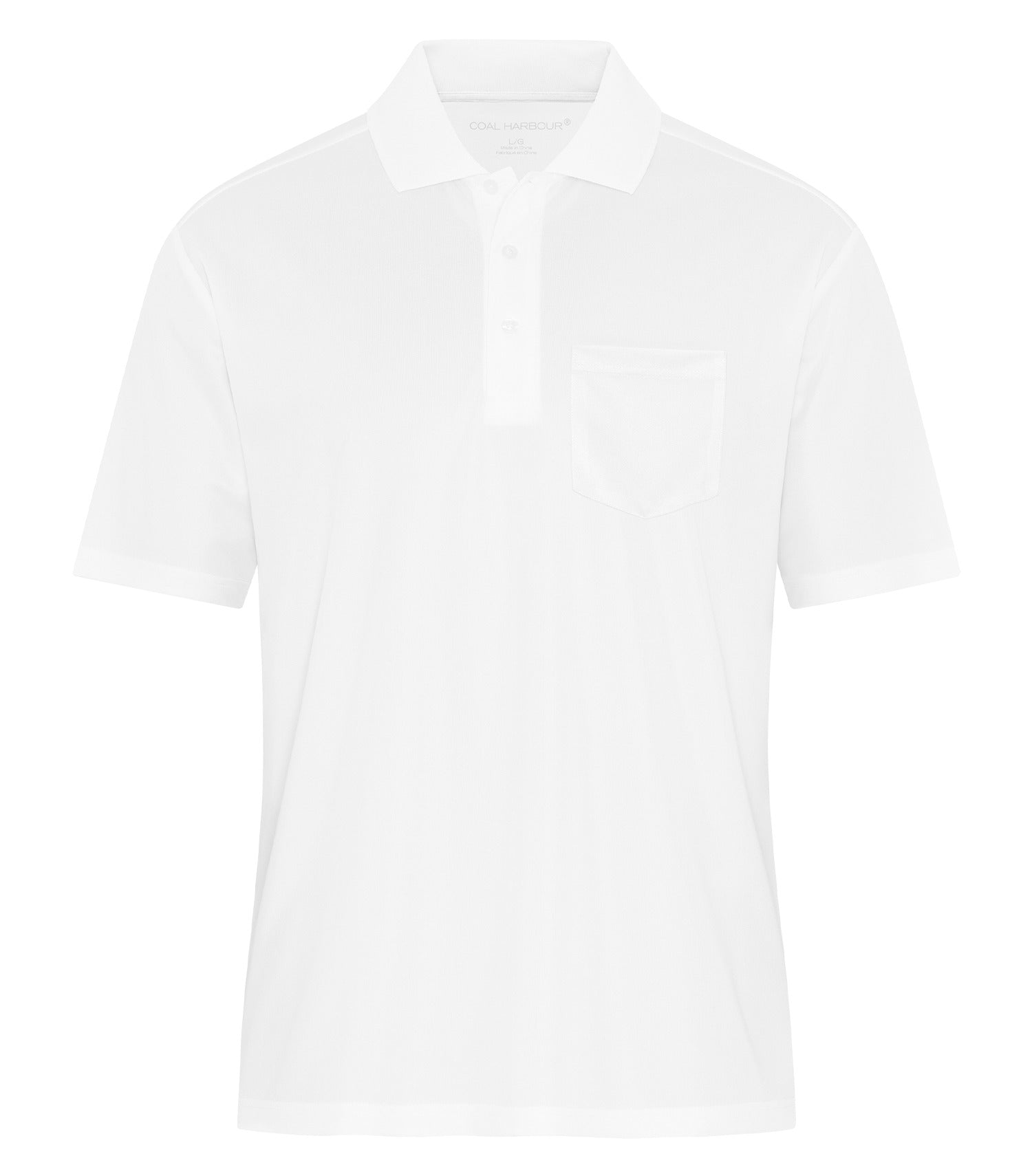 Coal Harbour EVERYDAY SNAG RESISTANT POCKET POLO (S365P) - White