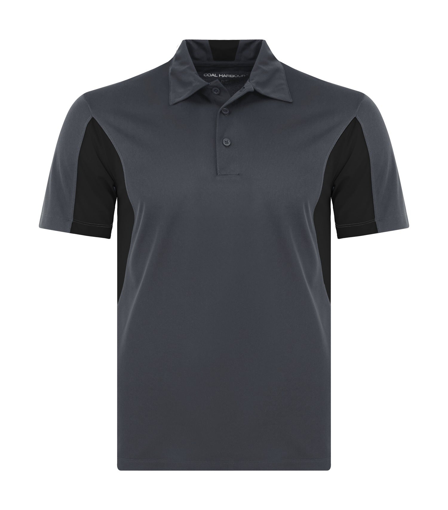 Coal Harbour SNAG RESISTANT COLOUR BLOCK POLO (S4001) - Irongreyblack