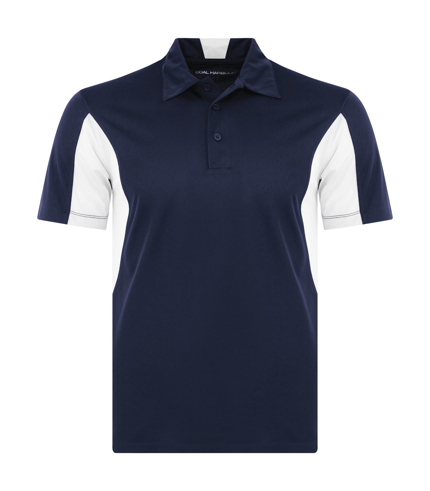 Coal Harbour SNAG RESISTANT COLOUR BLOCK POLO (S4001) - Truenavywhite