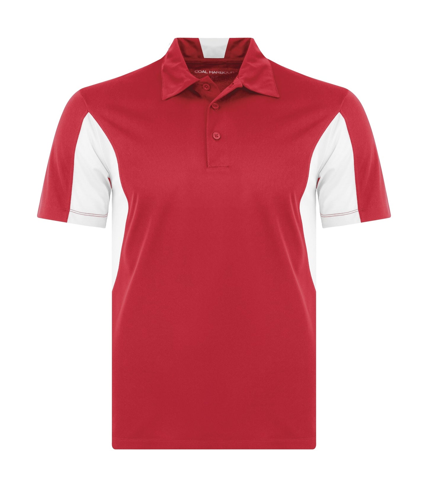 Coal Harbour SNAG RESISTANT COLOUR BLOCK POLO (S4001) - Trueredwhite