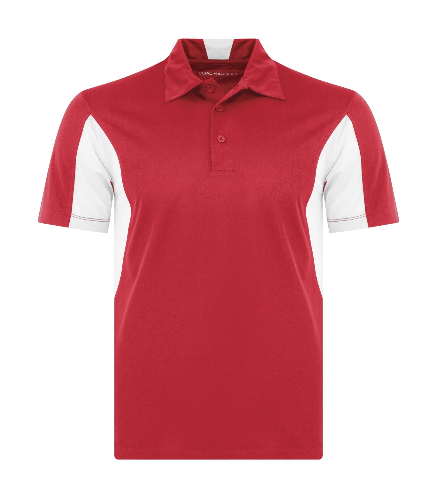 Coal Harbour SNAG RESISTANT COLOUR BLOCK POLO (S4001) - Trueredwhite