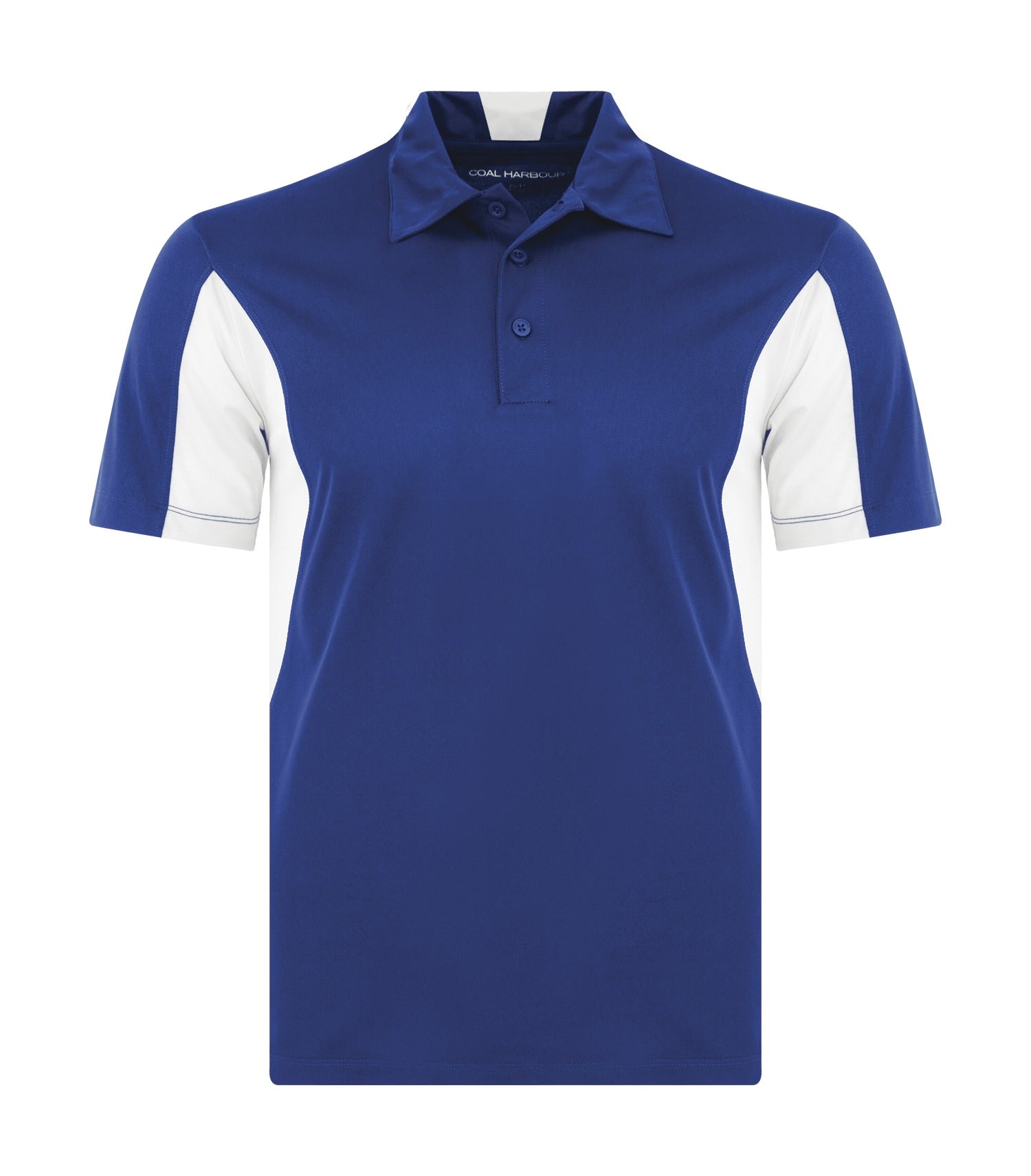 Coal Harbour SNAG RESISTANT COLOUR BLOCK POLO (S4001) - Trueroyalwhite