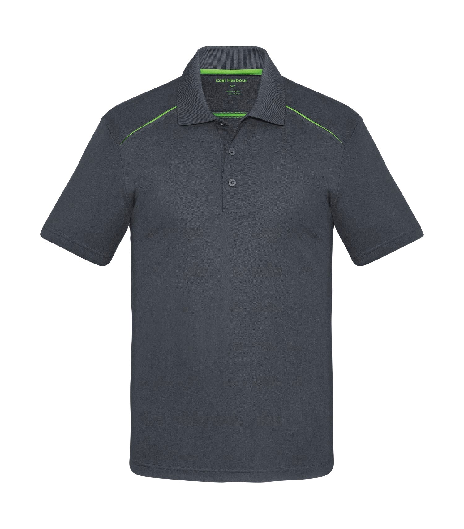 Coal Harbour SNAG RESISTANT CONTRAST INSET POLO (S4002) - Irongreylime