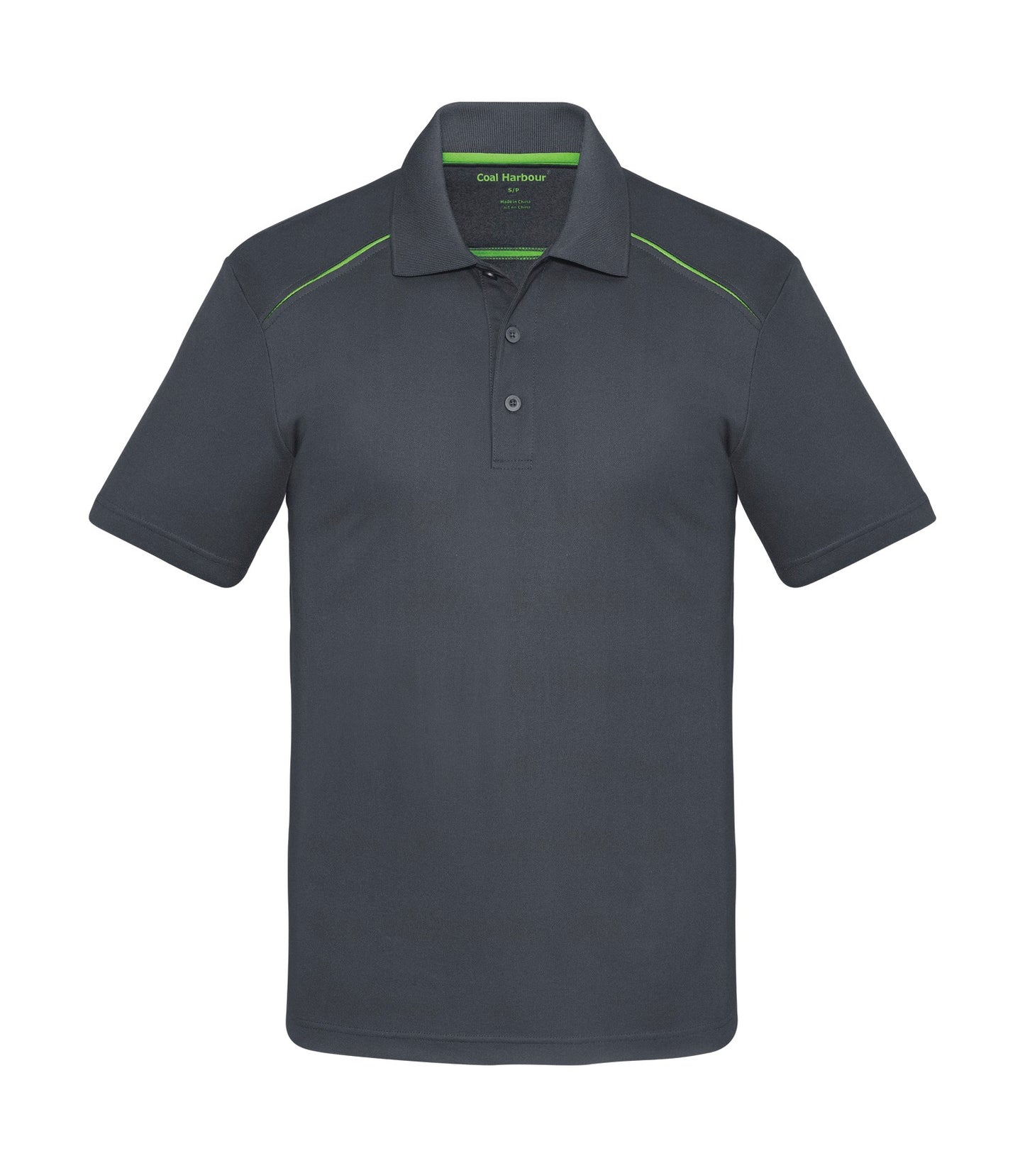 Coal Harbour SNAG RESISTANT CONTRAST INSET POLO (S4002) - Irongreylime