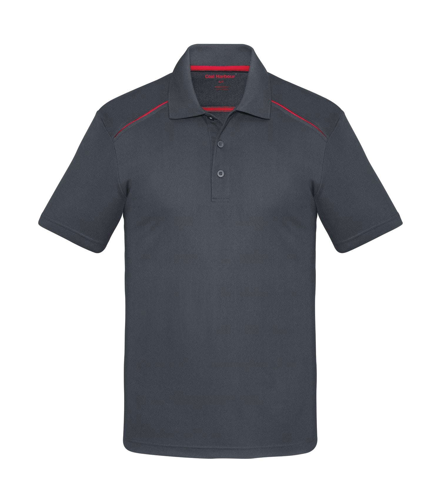 Coal Harbour SNAG RESISTANT CONTRAST INSET POLO (S4002) - Irongreyred