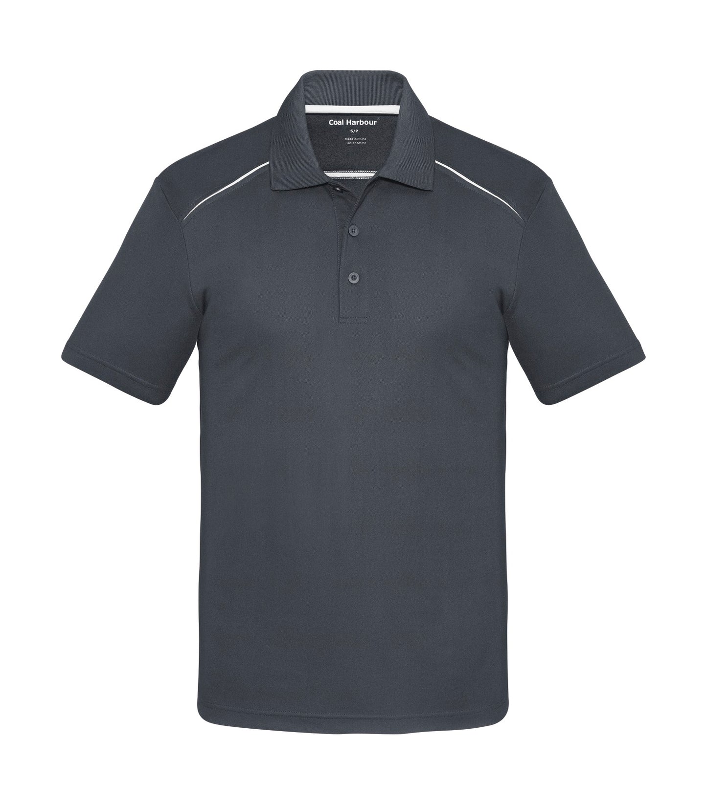 Coal Harbour SNAG RESISTANT CONTRAST INSET POLO (S4002) - Irongreywhite