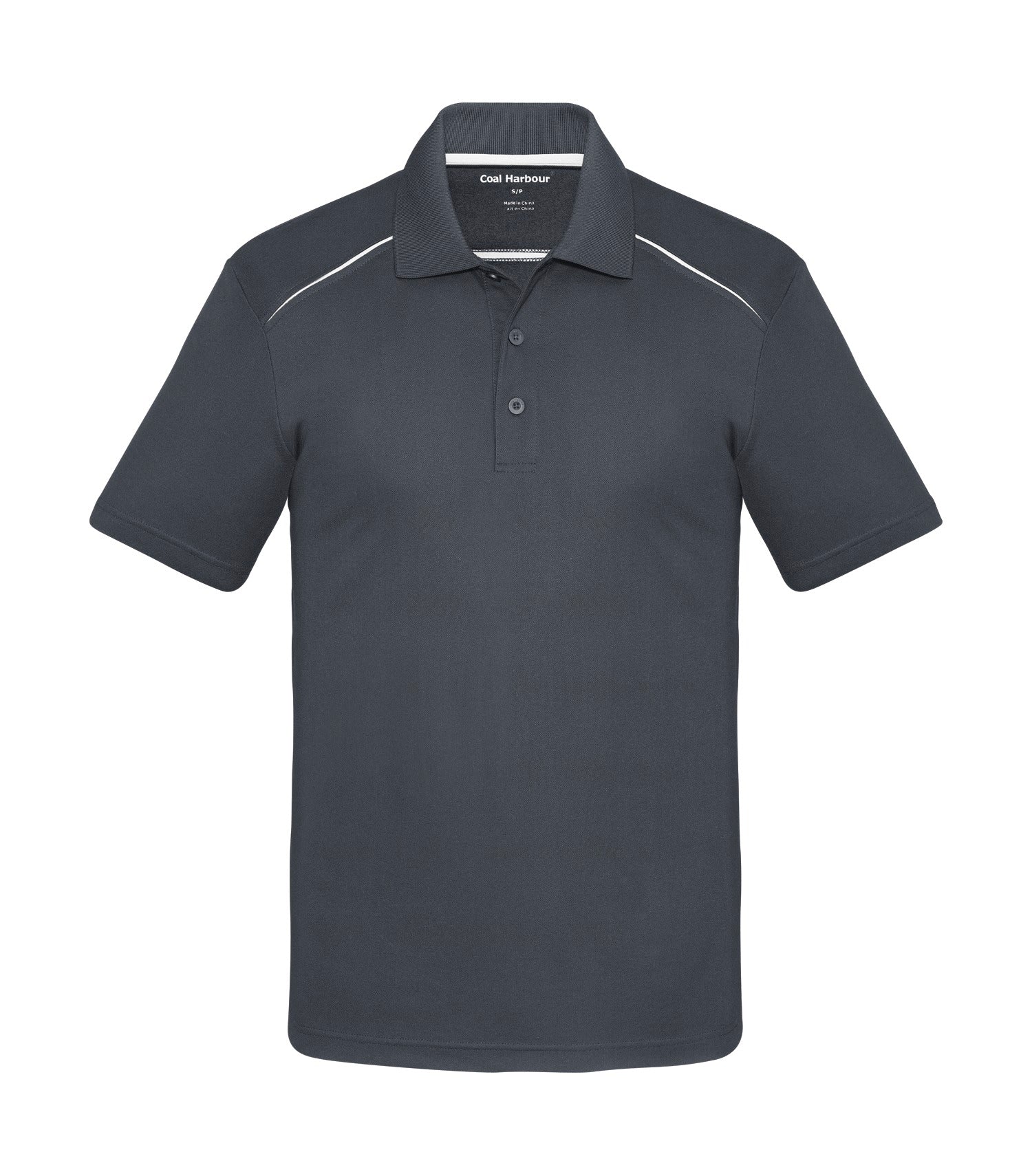 Coal Harbour SNAG RESISTANT CONTRAST INSET POLO (S4002) - Irongreywhite