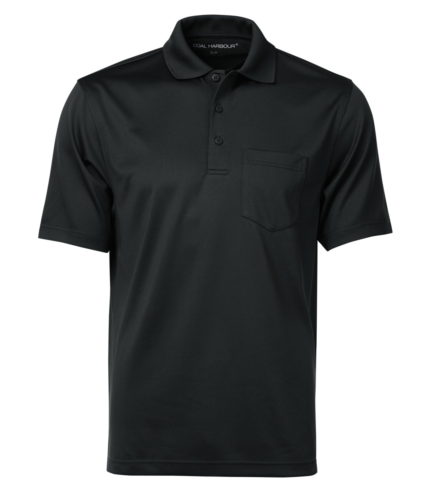 Coal Harbour SNAG PROOF POWER POCKET POLO (S4005P) - Black