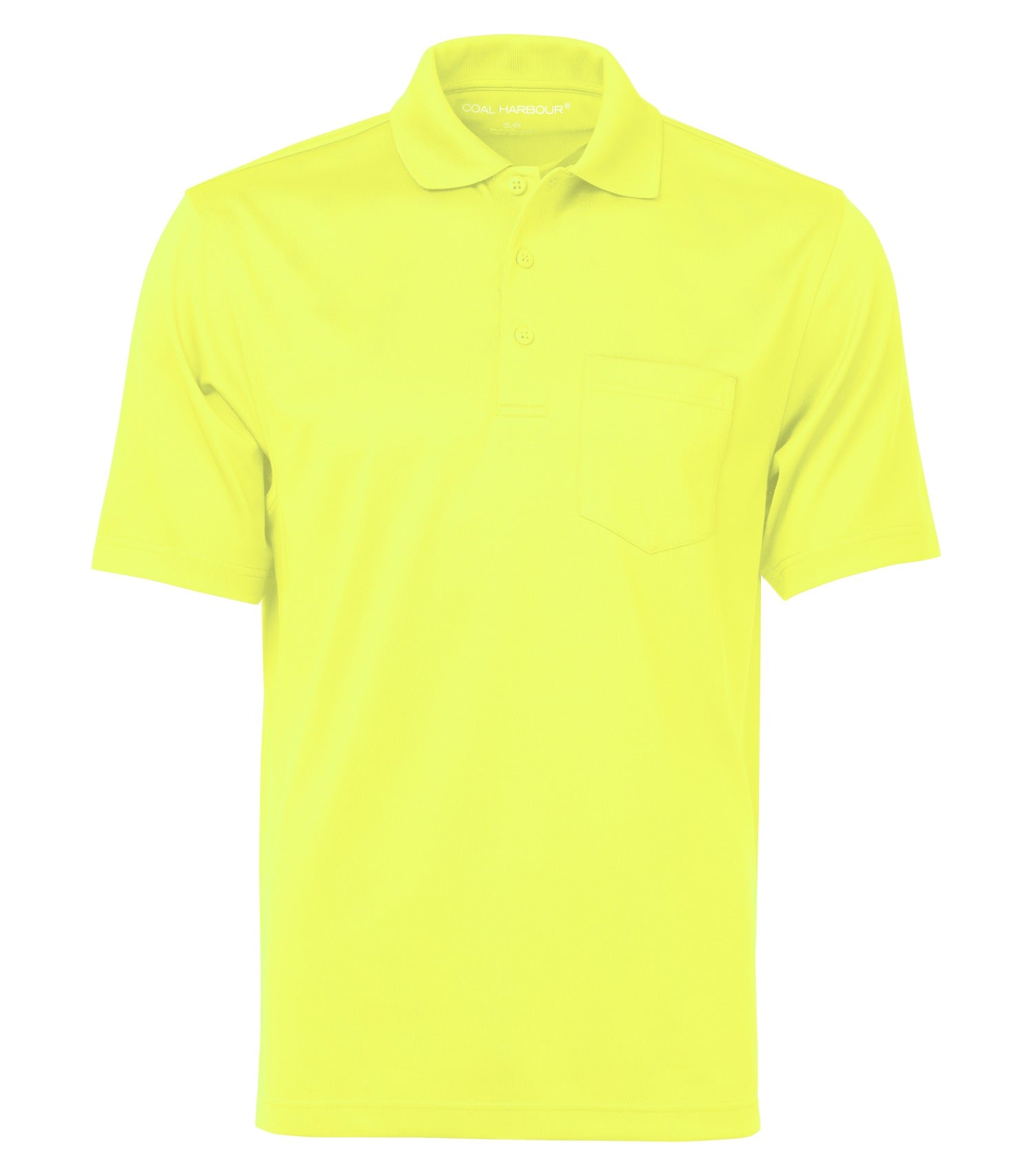Coal Harbour SNAG PROOF POWER POCKET POLO (S4005P) - Safetyyellow Webonly