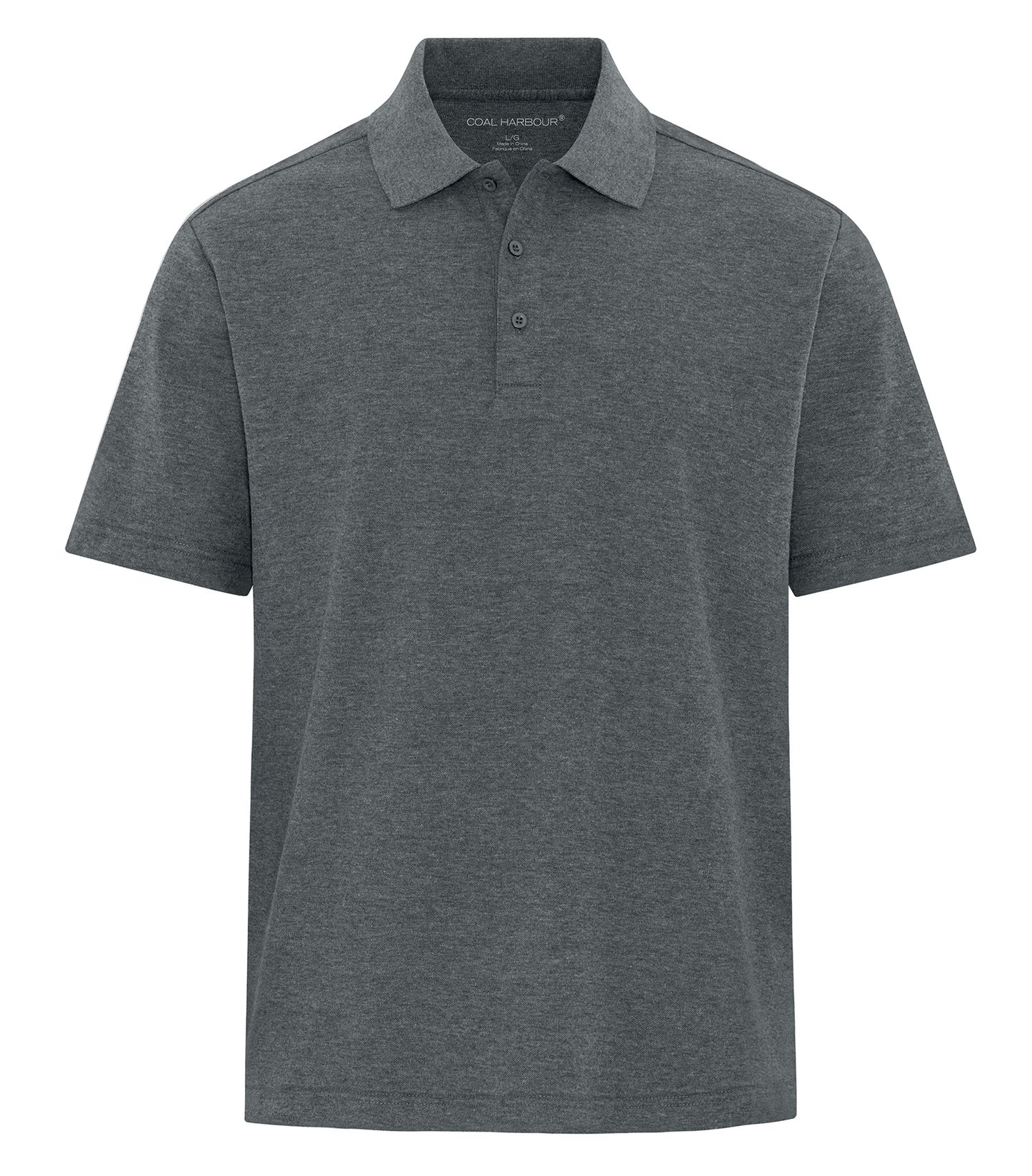 Coal Harbour EVERYDAY CVC POLO (S4047) - Dark Heather Grey