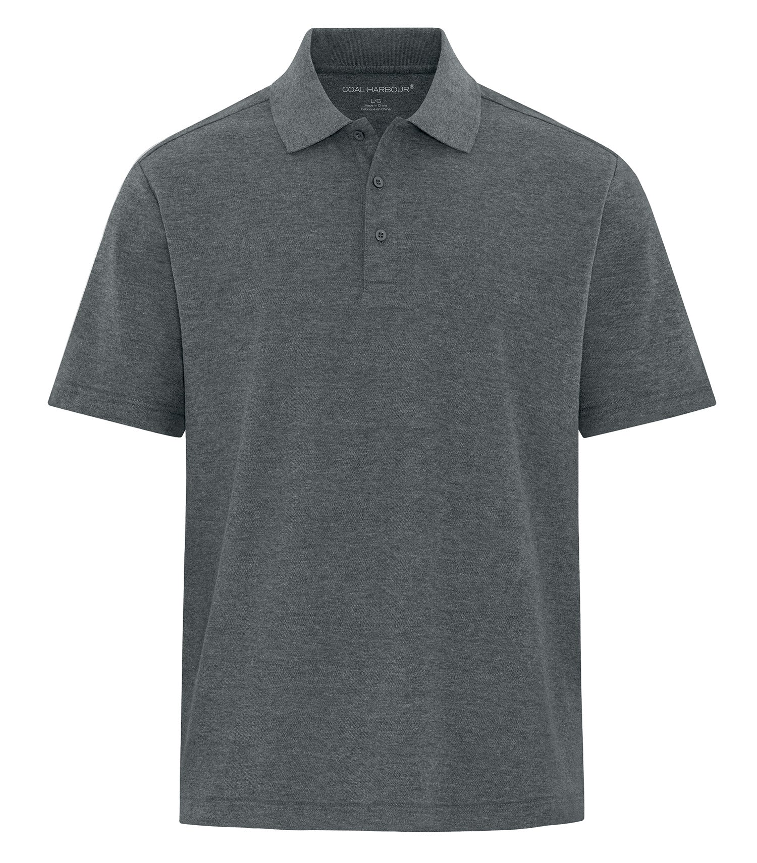 Coal Harbour EVERYDAY CVC POLO (S4047) - Dark Heather Grey
