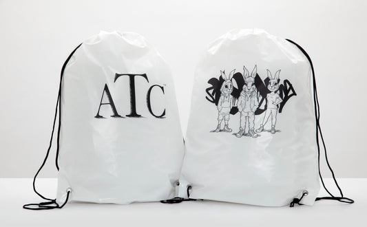 ATC™ REUSABLE CINCH BAG - White