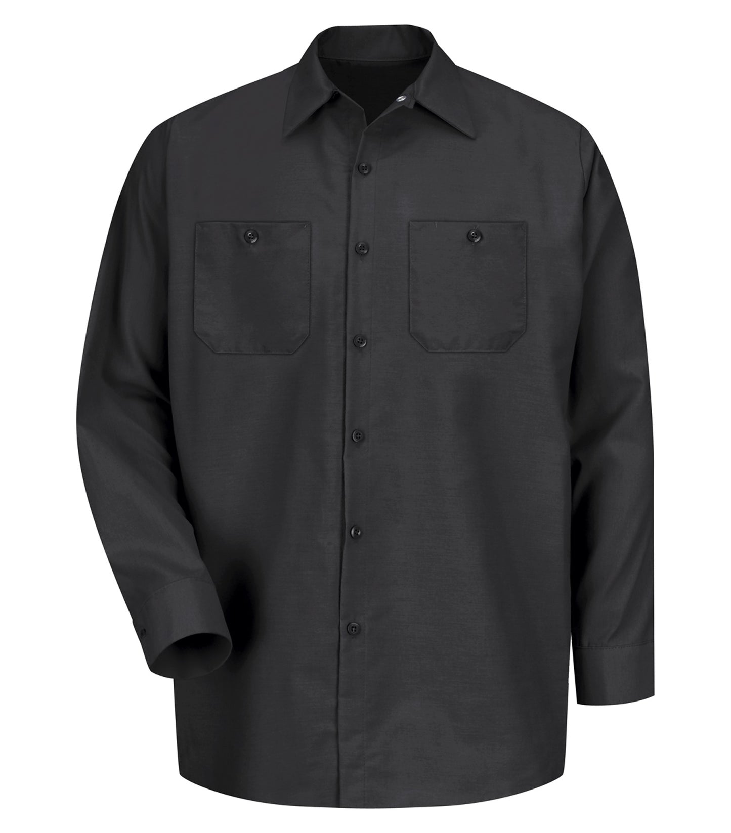 Red Kap INDUSTRIAL LONG SLEEVE WORK SHIRT (SP14) - Black