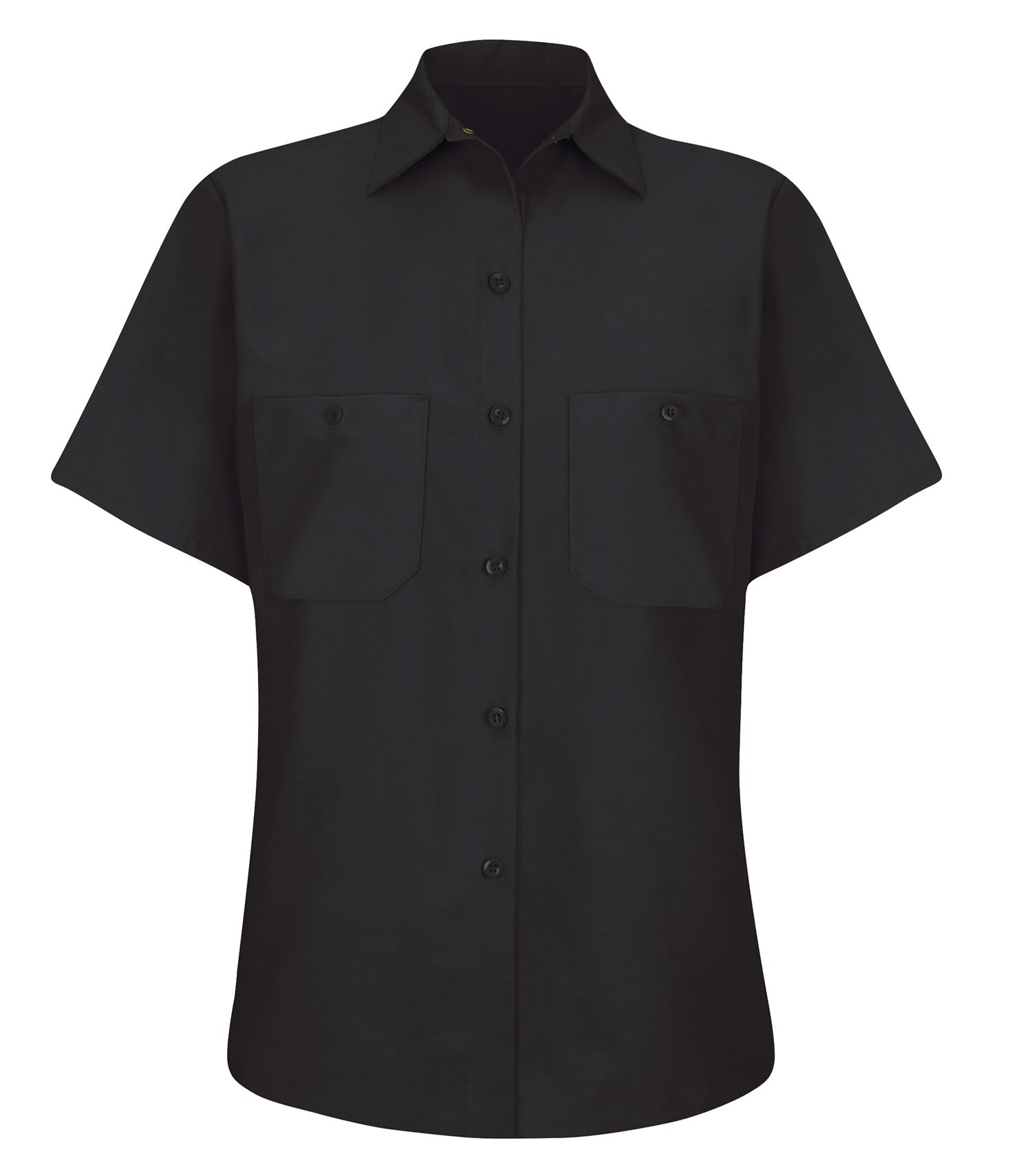 Red Kap INDUSTRIAL SHORT SLEEVE LADIES' WORK SHIRT (SP23) - Black