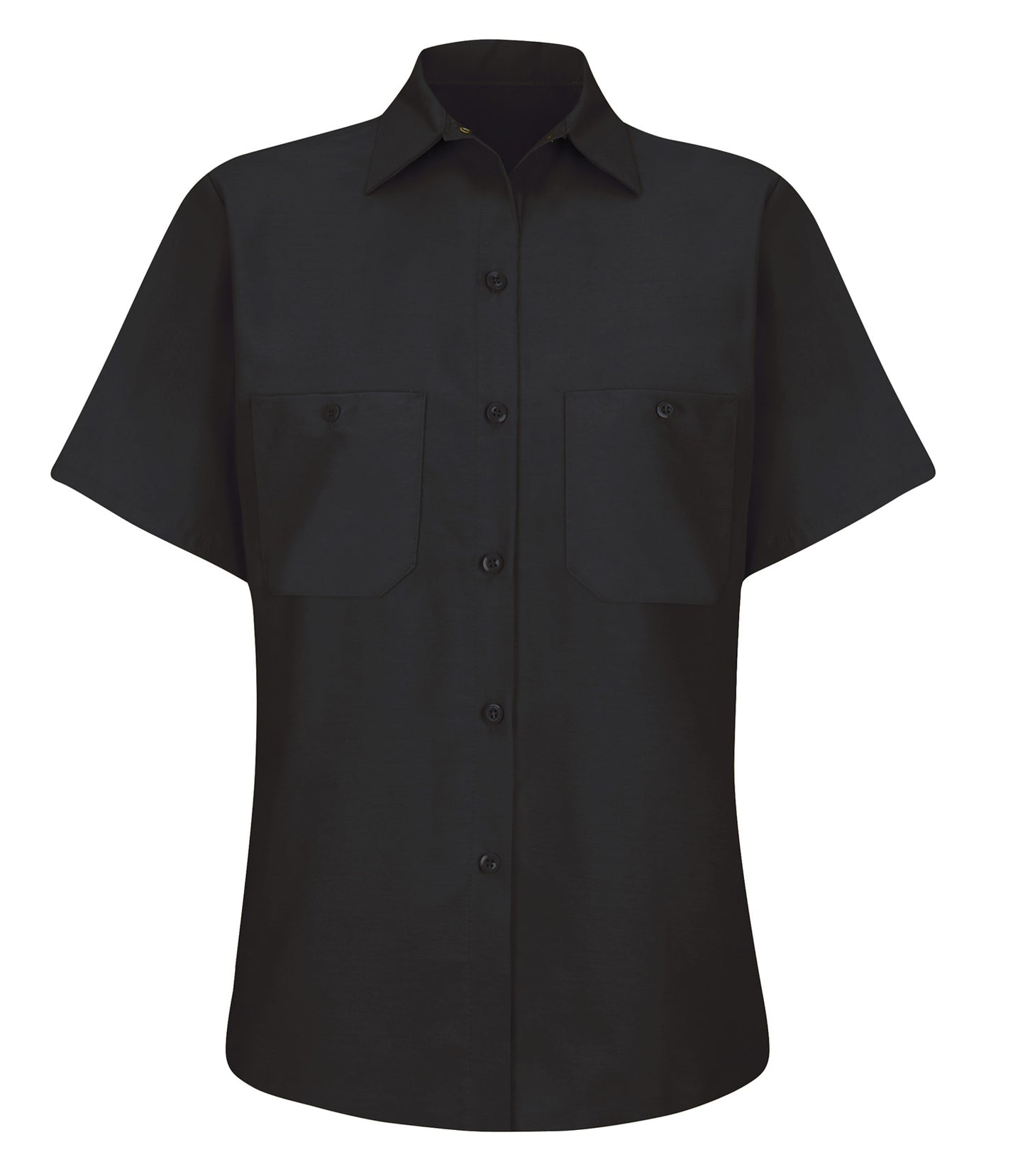 Red Kap INDUSTRIAL SHORT SLEEVE LADIES' WORK SHIRT (SP23) - Black