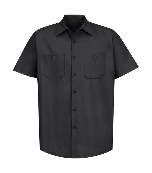 RED KAP® INDUSTRIAL SHORT SLEEVE WORK SHIRT - Black